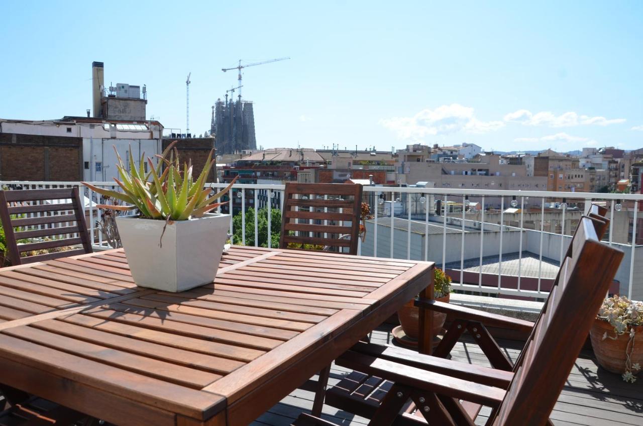 Barcelona Sunny Terrace Apartman Kültér fotó